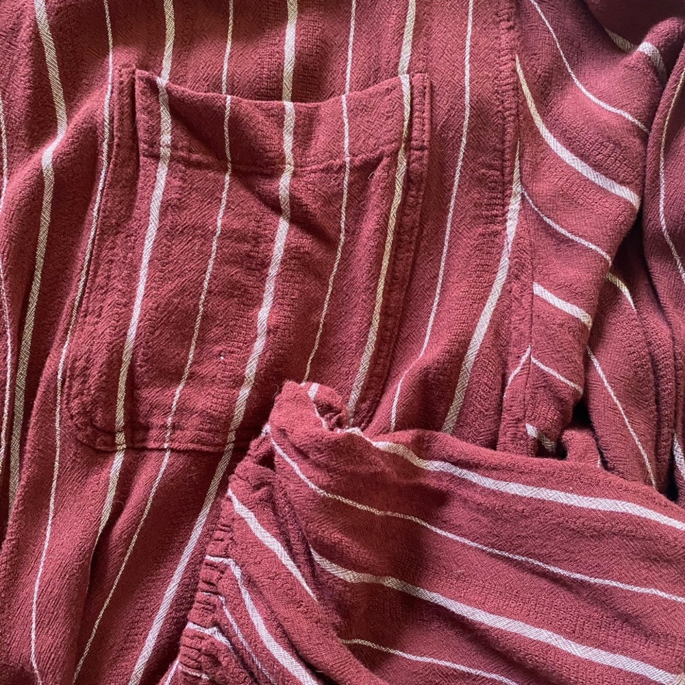 Oversized Tie Front Button Down - image 3